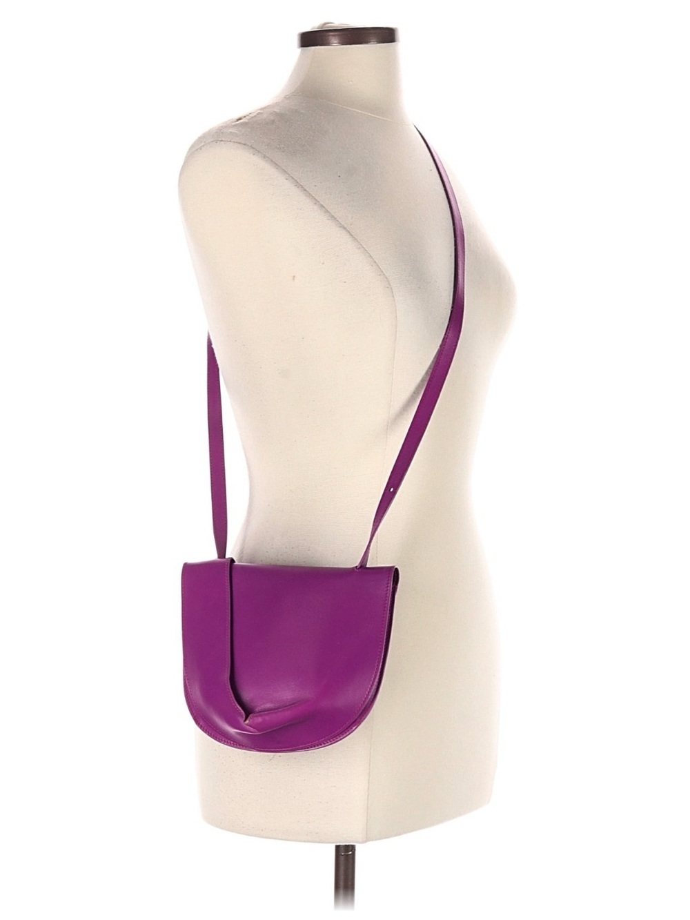 GIAQUINTO Italian Designer Made in Italy Orchidea Candy Purple Crossbody Bag GUC - Picture 4 of 11